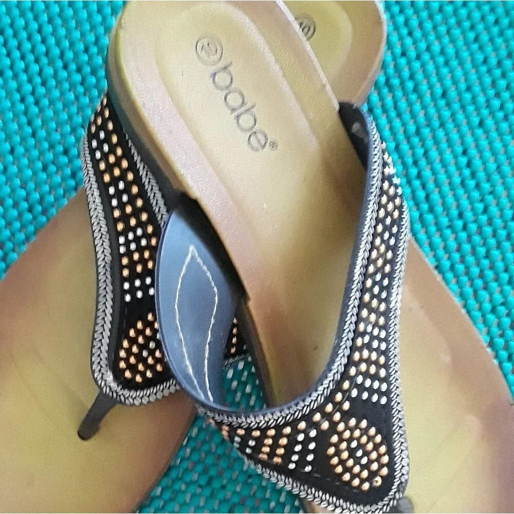 Babe beaded sandal size 10